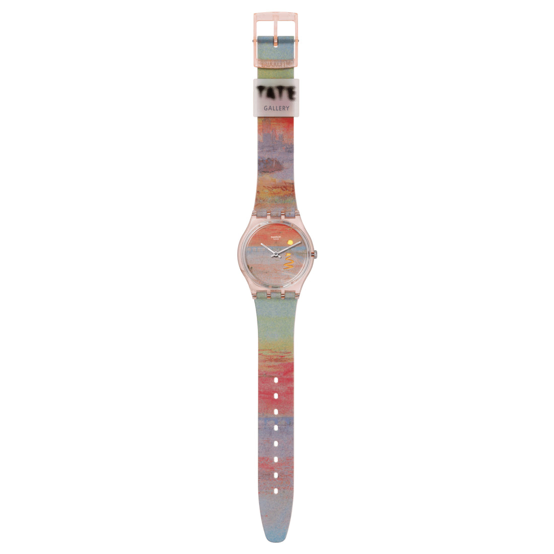 Orologio Unisex Swatch Turner's Scarlet Sunset Rosa SO28Z700