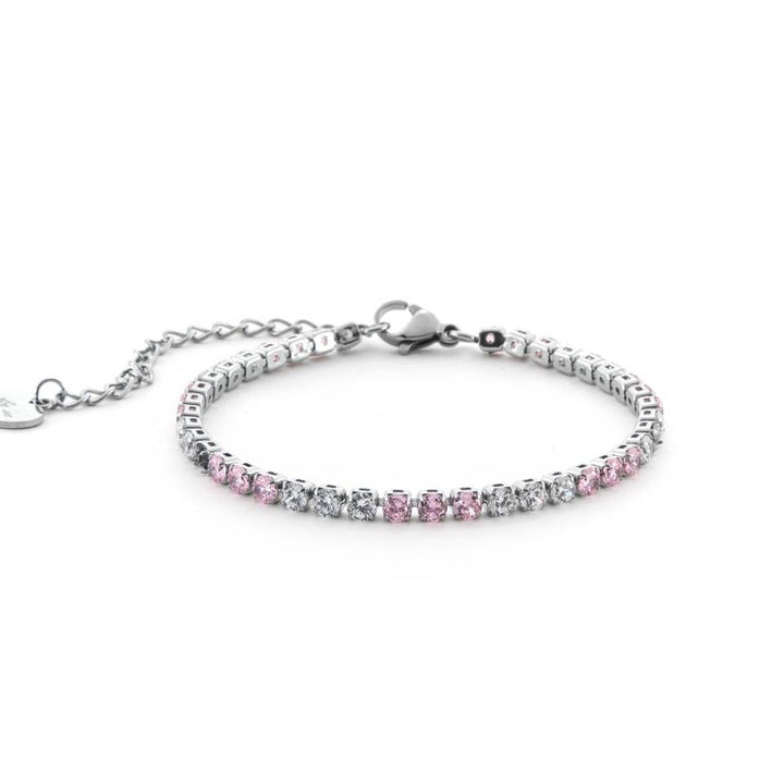 Bracciale Donna 4US Cesare Paciotti Bracciale Acciaio Tennis Con Zirconi 4UBR7132W