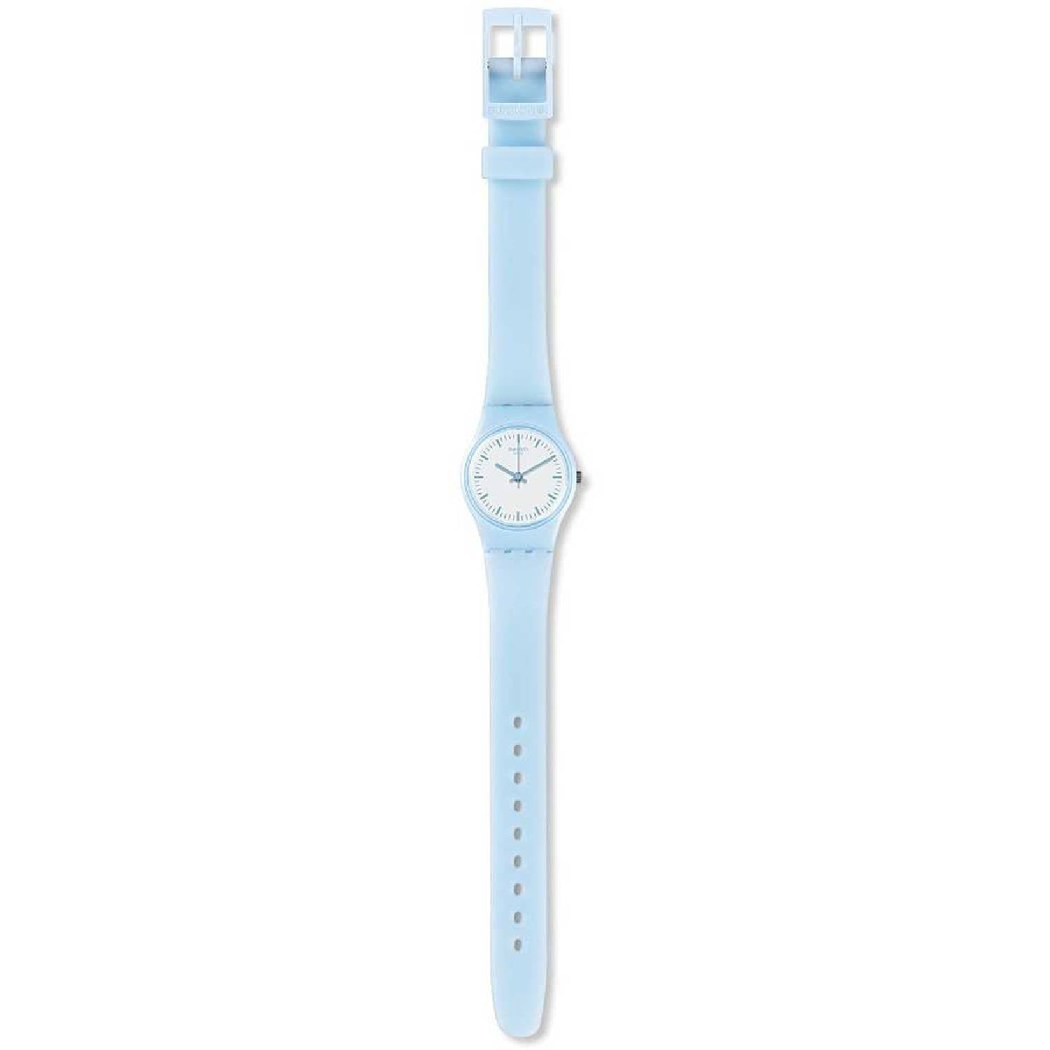 Orologio Donna Bambino Gomma Resina Swatch Quarzo Solo Tempo Azzurro LL119