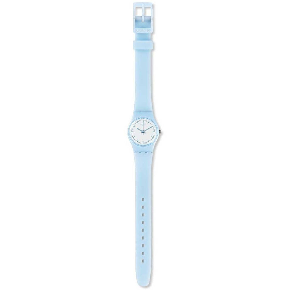 Orologio Donna Bambino Gomma Resina Swatch Quarzo Solo Tempo Azzurro LL119