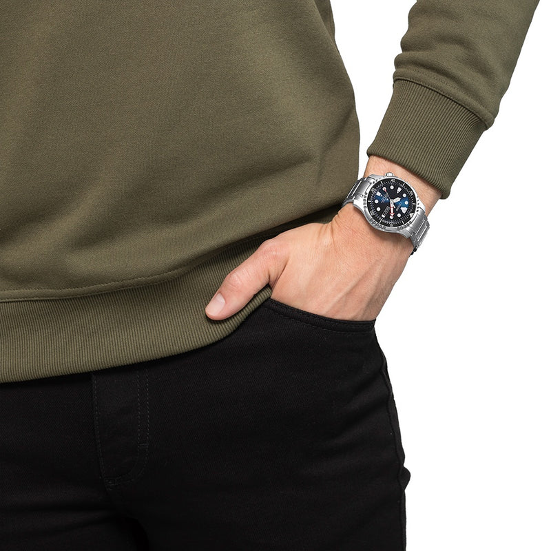 Orologio Uomo Titanio Citizen Automatico Solo Tempo Promaster Blu Data NY0100-50M