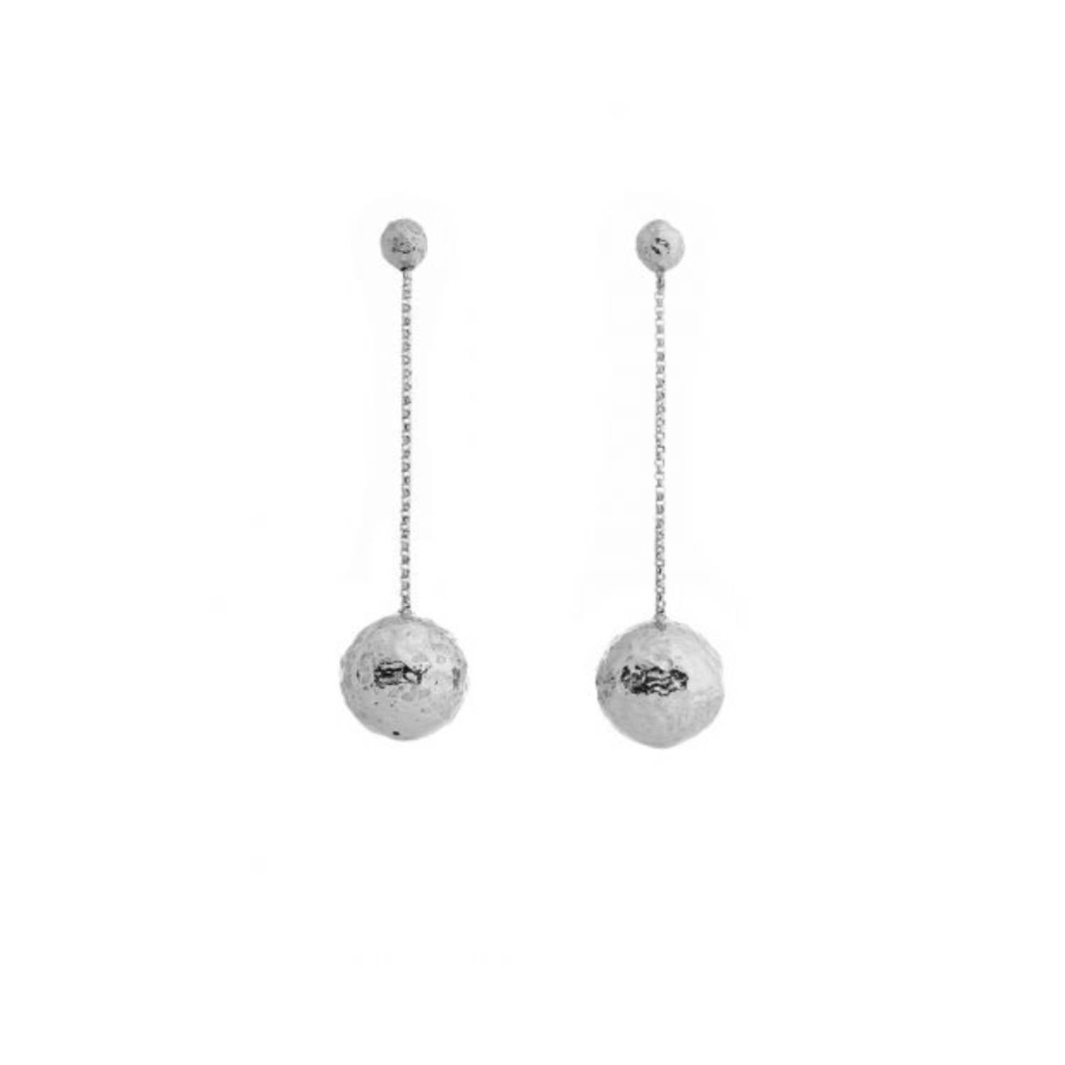 Orecchini Donna Unoaerre Argento 925 Bianco Pendenti Biglie Catena 509166