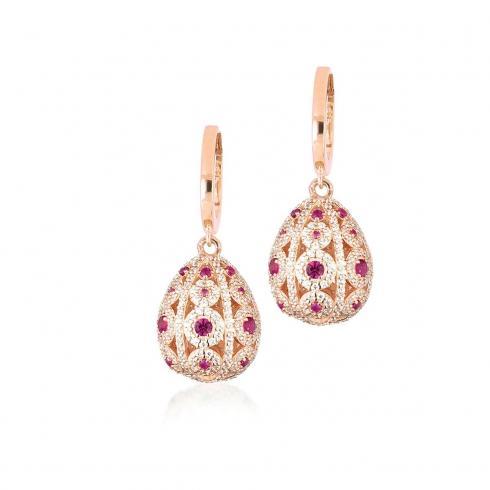 Orecchini Tsars in Argento rosa Zirconi Collection Alexandra ALE02RR