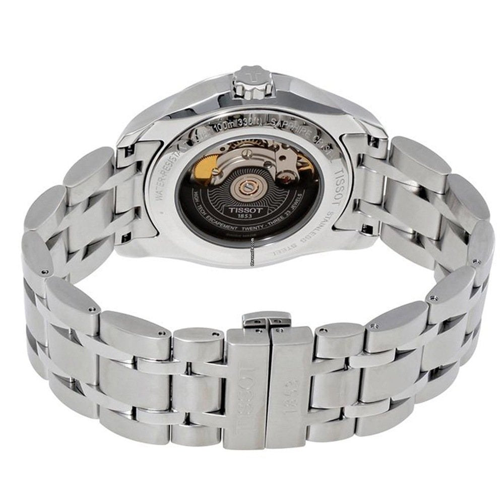 Orologio Uomo Automatico Tissot Couturier acciaio doppia data  T0354071103101