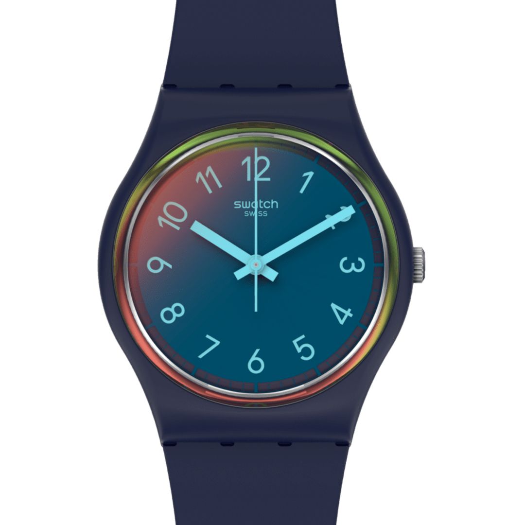 Orologio Unisex Bambino Swatch LA NIGHT BLUE Multicolore SO28N110