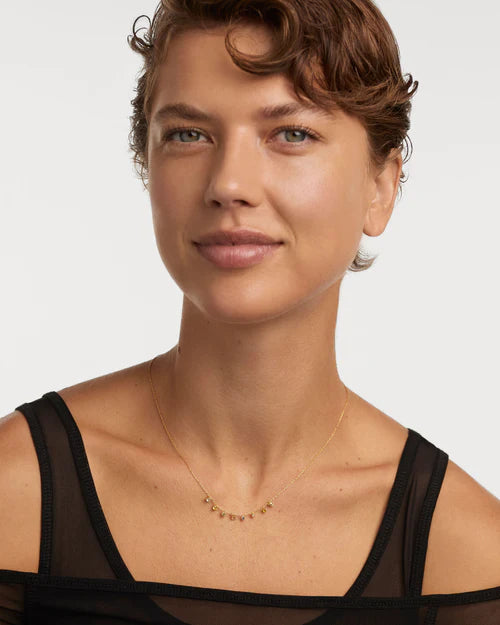 Collana Donna PDPaola Argento Dorato 925 Zirconi Multicolori CO01-839-U