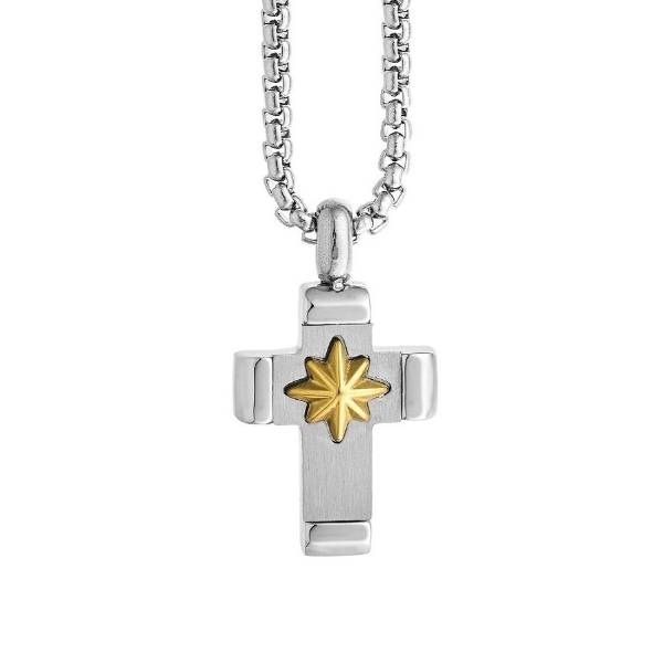 Collana Uomo Zancan Acciaio Rosa Dei Venti UHC021