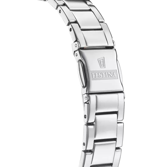 Orologio Donna Festina Acciaio Bianco Rosè Zirconi Quarzo Solo Tempo F20582/1