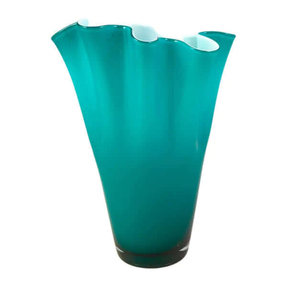 Vaso Cristallo Onlylux Wave Baltic opale Green  30 cm OL00972