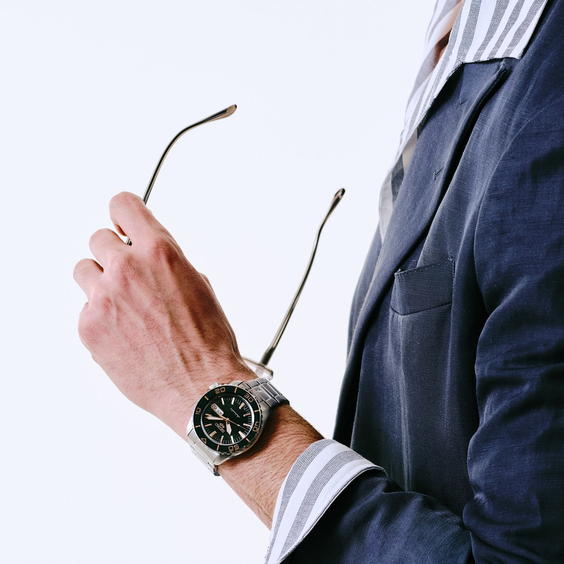 Orologio Uomo Seiko 5 Automatico SKX Verde Rosè HDB005K1