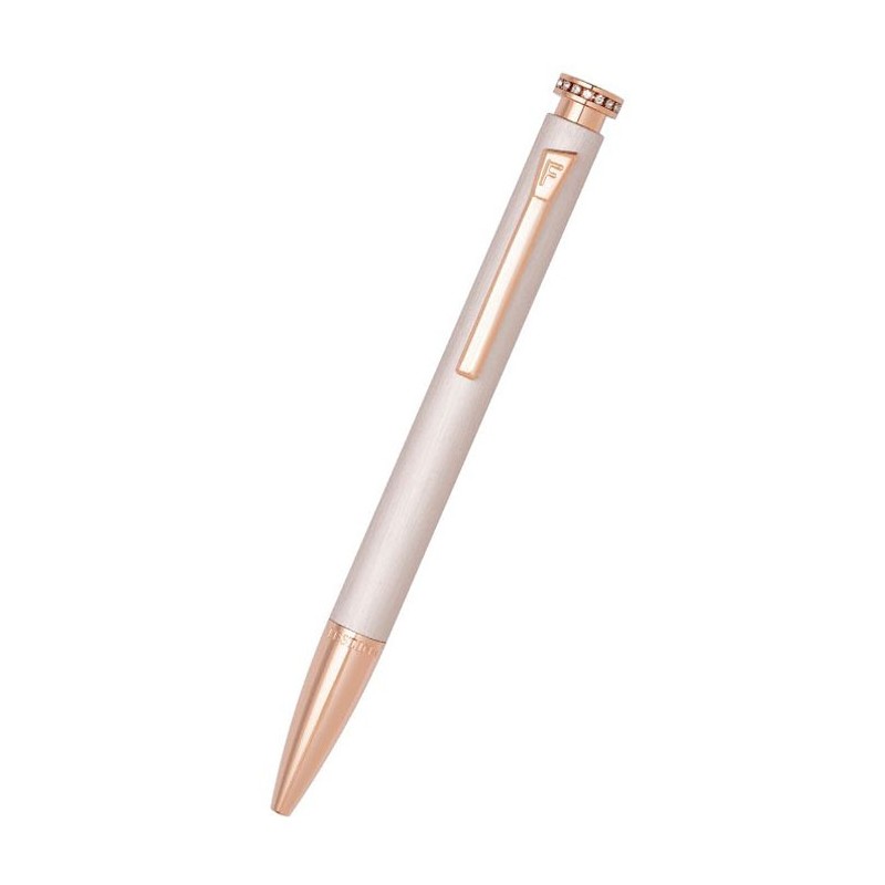 Penna Donna Festina Acciaio Bianco Satinato Rosè Zirconi FS123/J