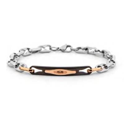 Bracciale Uomo 4US Cesare Paciotti Acciaio Targhetta PVD 4UBR8027