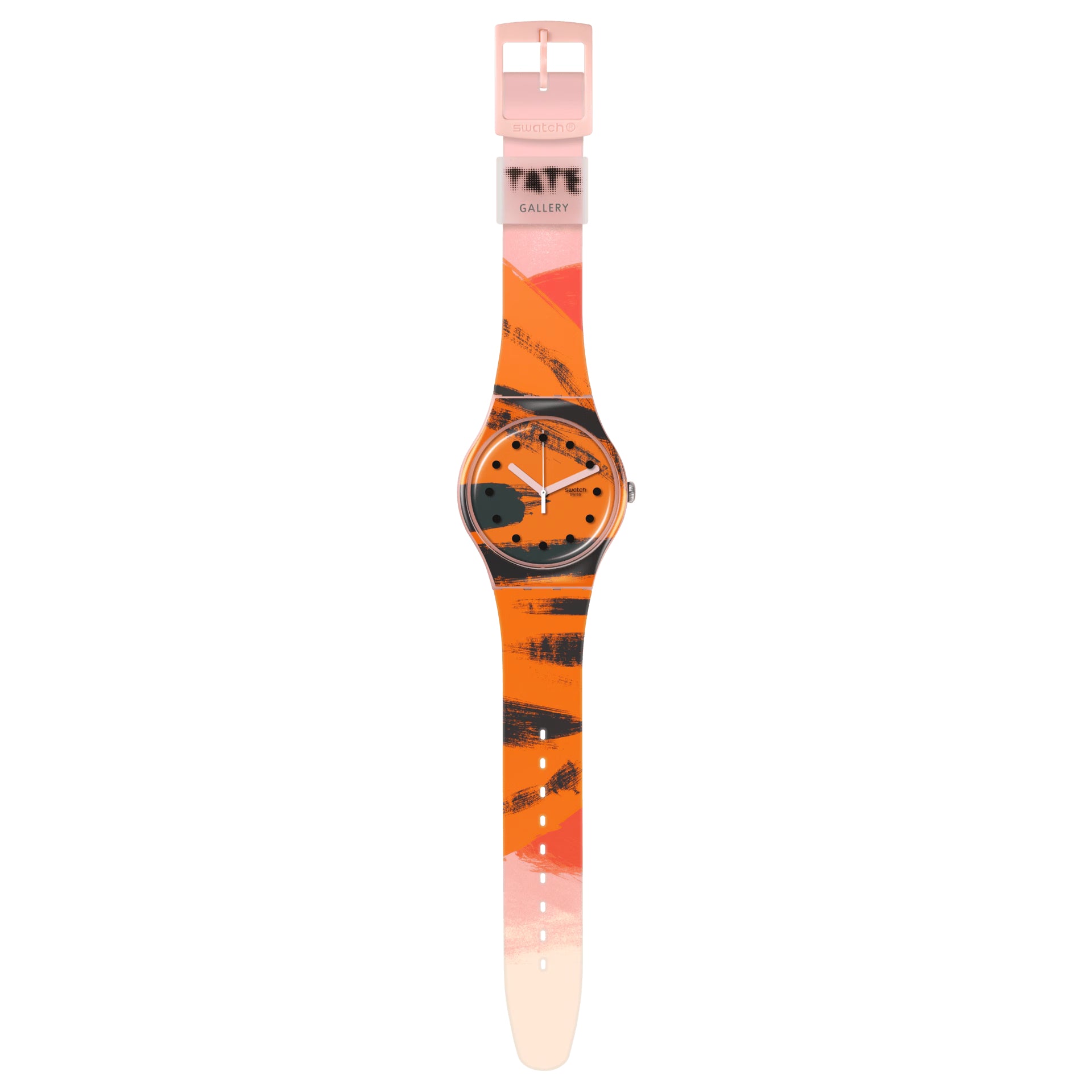Orologio Unisex Swatch Barns-Graham's Orange And Red On Pink SUOZ362
