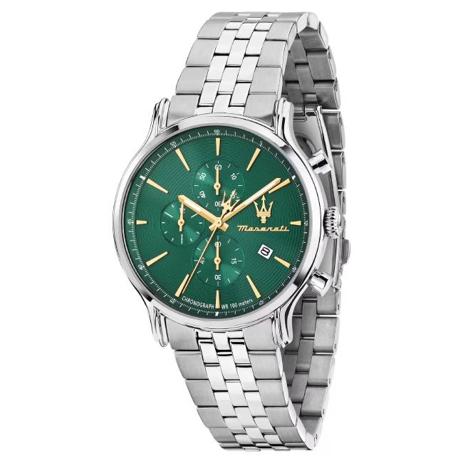 Orologio Uomo Maserati Epoca Verde Acciaio Quarzo Cronografo R8873618038