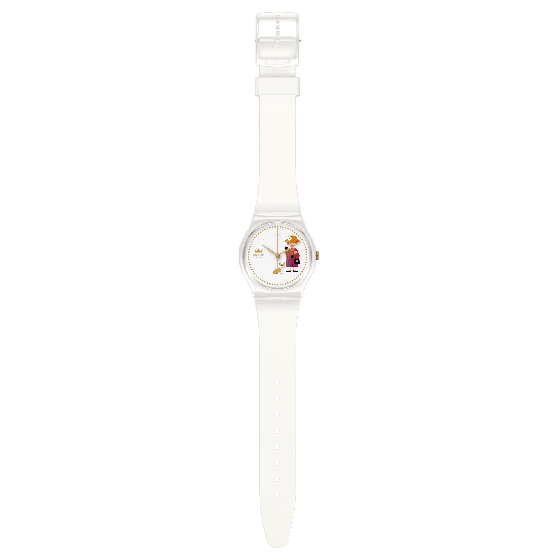 Orologio Donna Swatch Regina Elisabetta Cambio Abito GZ711