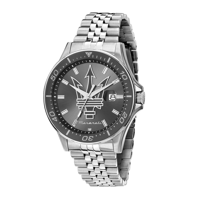 Orologio Uomo Maserati Sfida Acciaio Jubilè Quarzo Grigio Data R8853140010