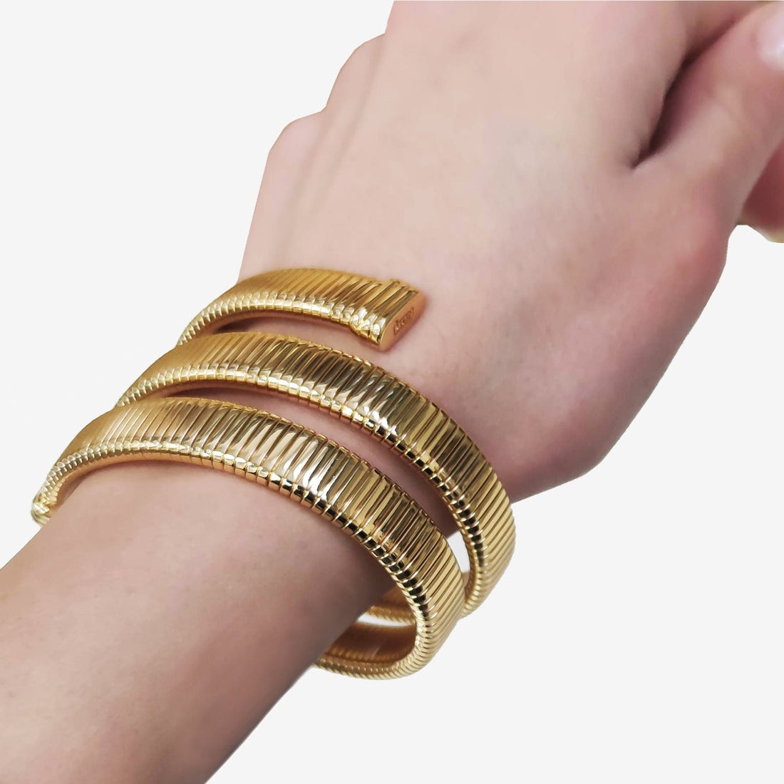 Bracciale Donna Unoaerre Bronzo Dorato Rigido Tubogas 491882