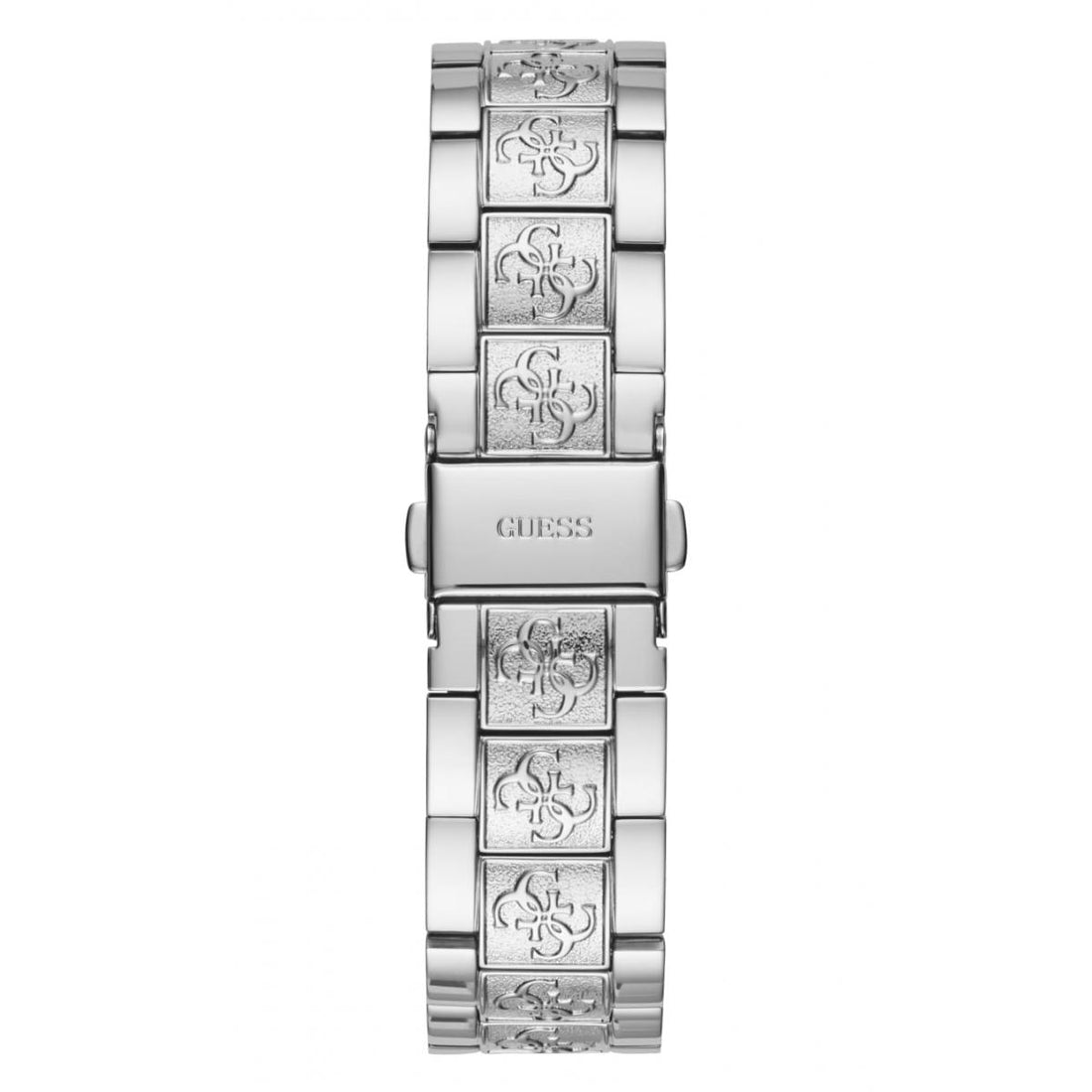 Orologio Donna Guess Quarzo Solo Tempo Acciaio Lavorato Zirconi Bianchi W1280L1