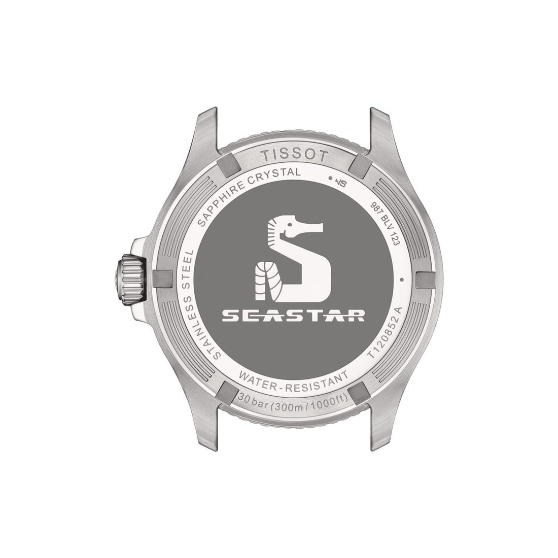 Orologio Uomo Tissot Seastar GMT Nero Verde Acciaio Data Quarzo T1208521105100