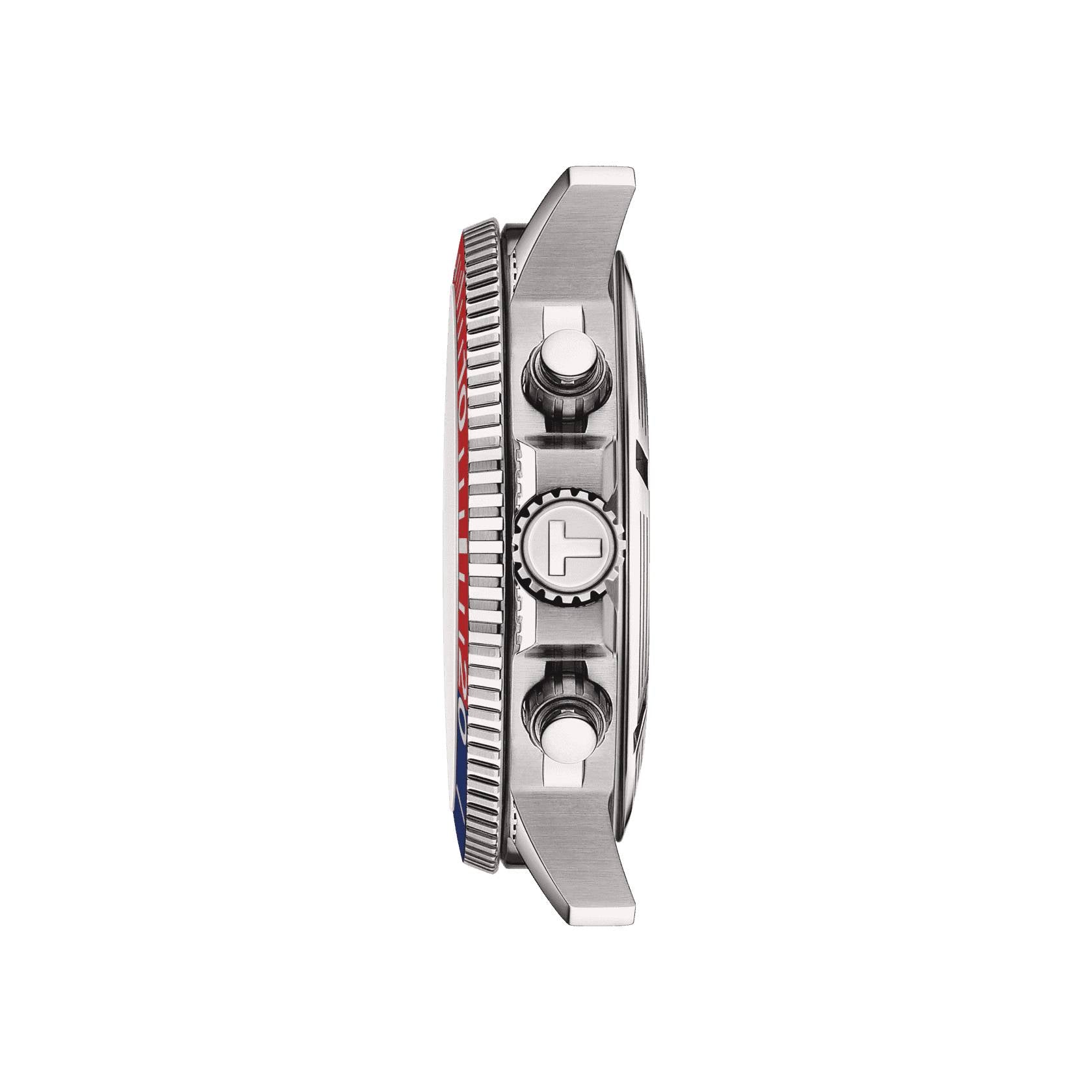Orologio Uomo Tissot Sport Quarzo Cronografo Acciaio Blu Rosso T1204171104103