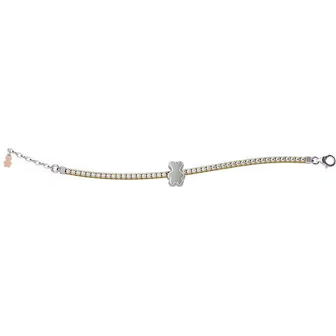 Bracciale Tennis Bambino Nanàn Argento Dorato 925 Zirconi Oresetto NAN0332