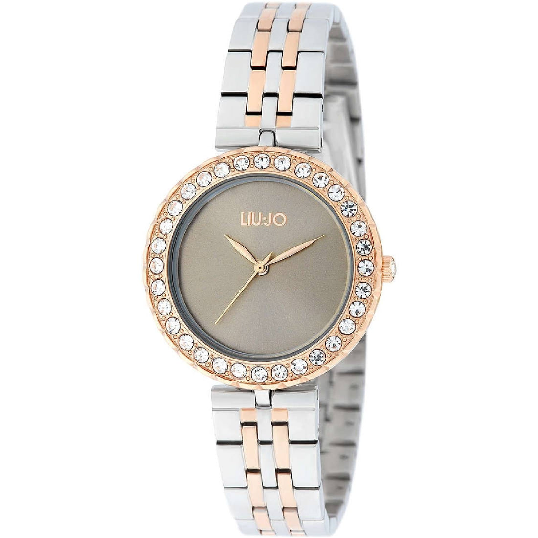 Orologio Donna Liu Jo Acciaio Bicolore Solo Tempo Quarzo Crystal Chic TLJ1707