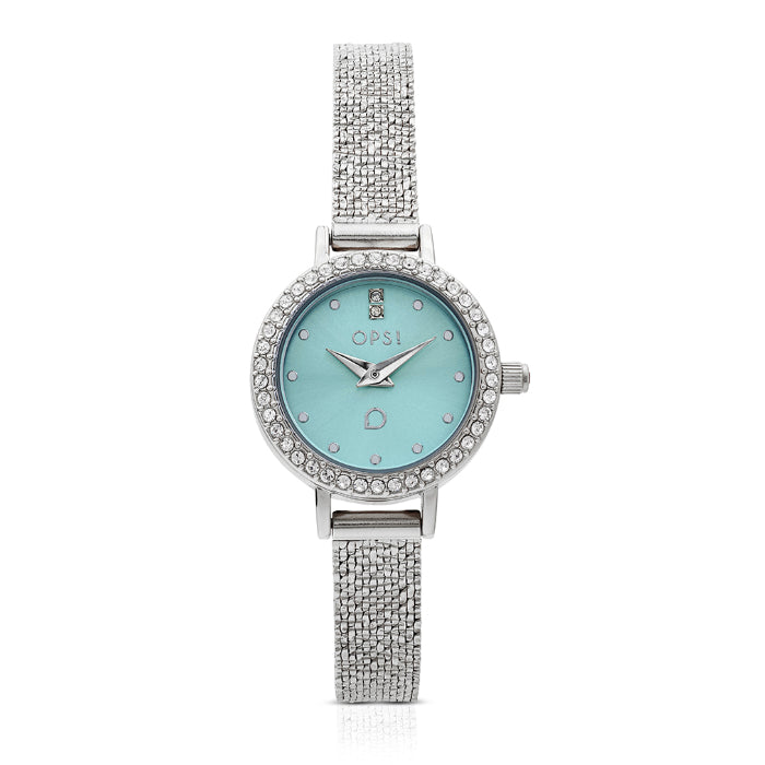 Orologio Donna Ops Zirconi ALLURE Turchese Acciaio OPSPW-1212-2450