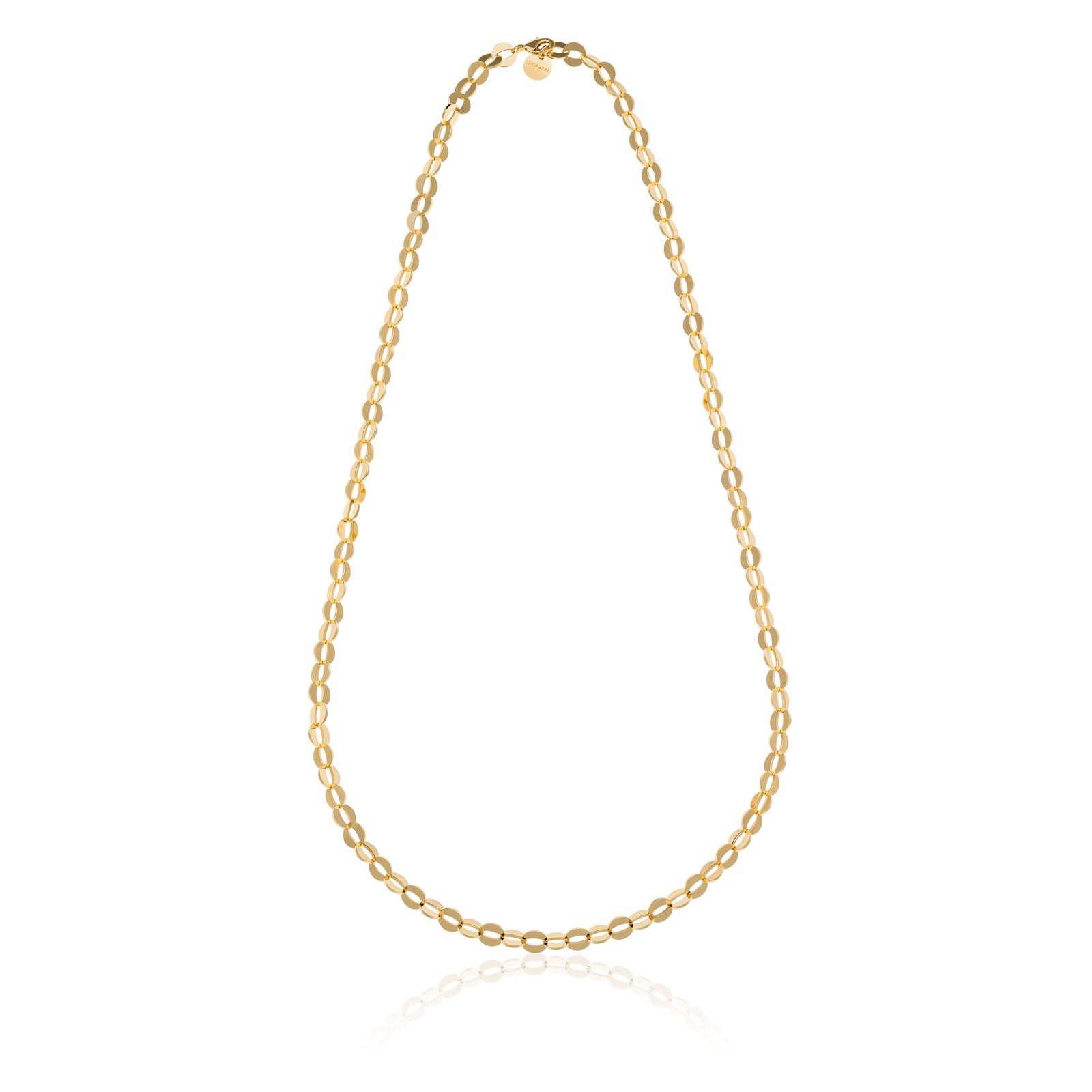 Collana Donna Unoaerre Lunga Bronzo Dorato Anelli Lucidi 555868