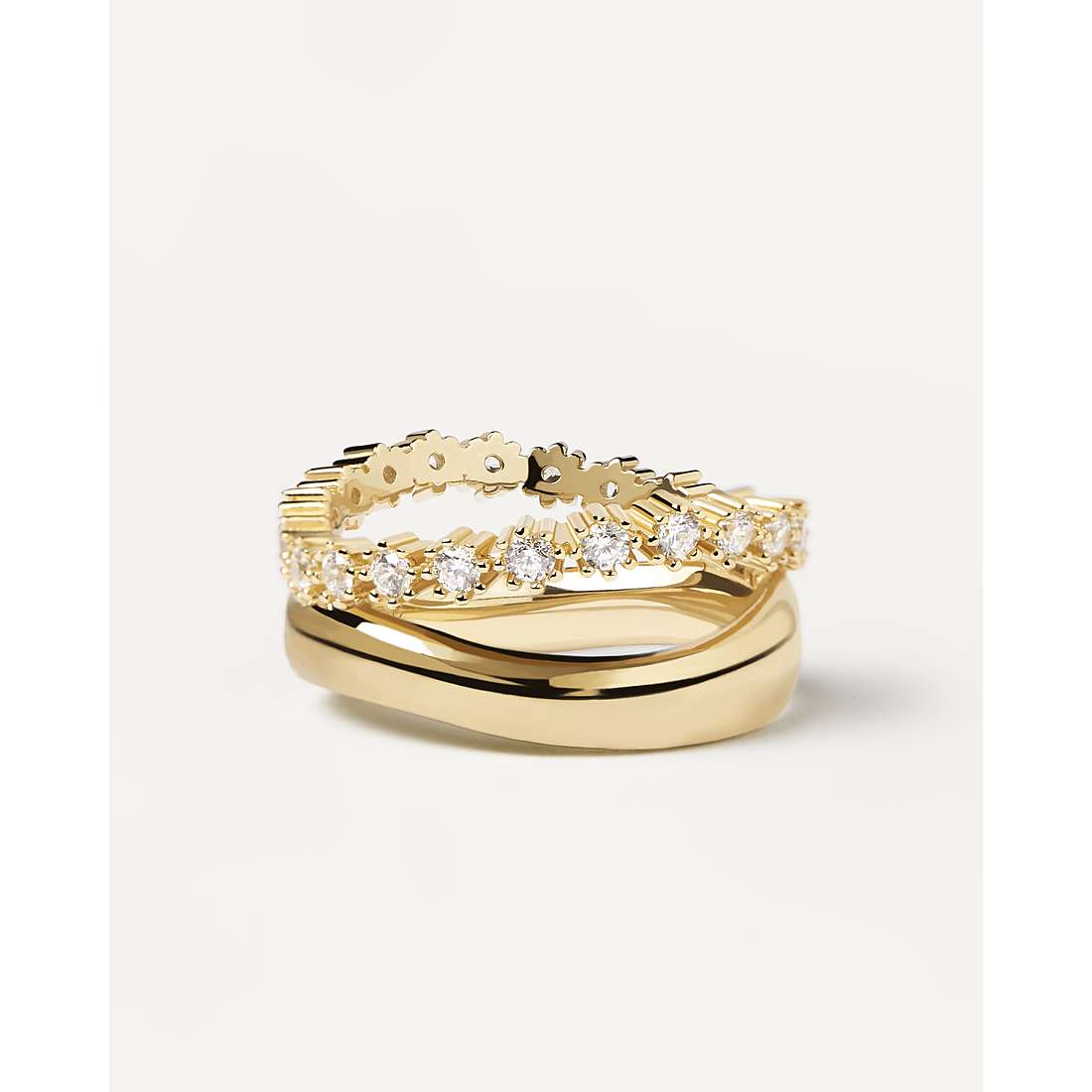 Anello Donna PDP Argento 925 Placcatura Oro motion AN01-463-12