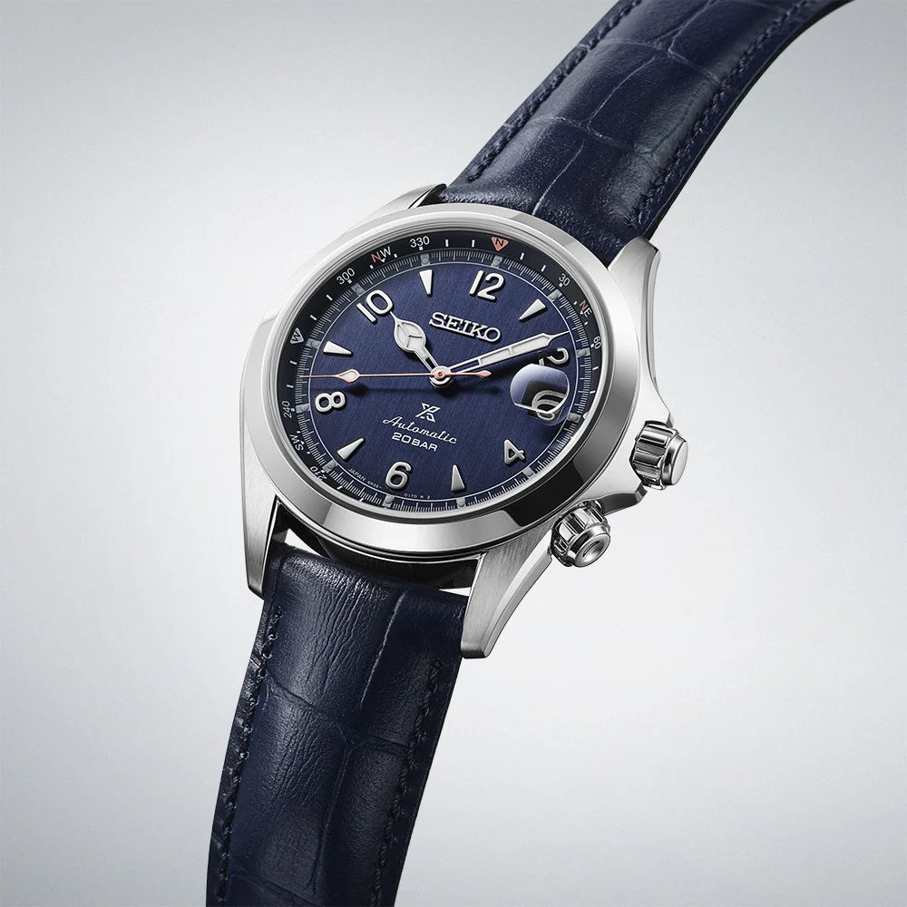 Orologio Uomo Seiko Prospex Alpinist Pelle Edizione Limitata Blu SPB531J1