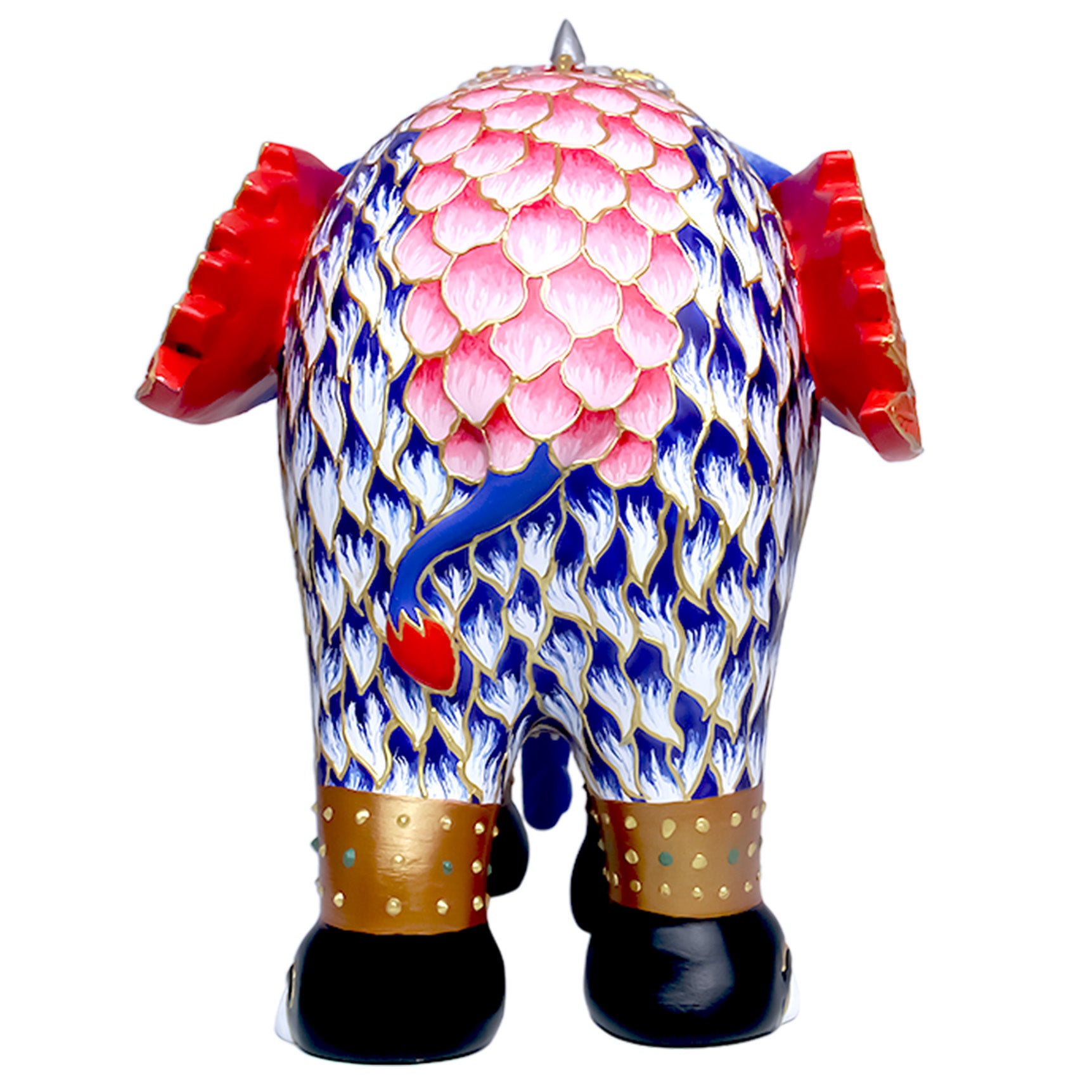 Scultura Elefante Onlylux  The Third Eye 15 Cm Resina Dipinto A Mano 8858831273115