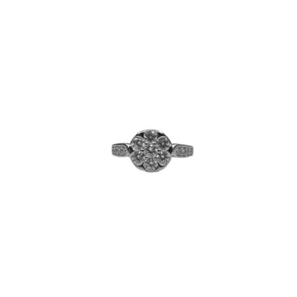 Anello Donna Solitario Baguette Zirconi Argento 925 AN-DJV-8