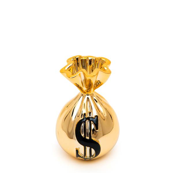 Scultura Sequenze Money Bag Oro 9,5 cm BPZ045/G