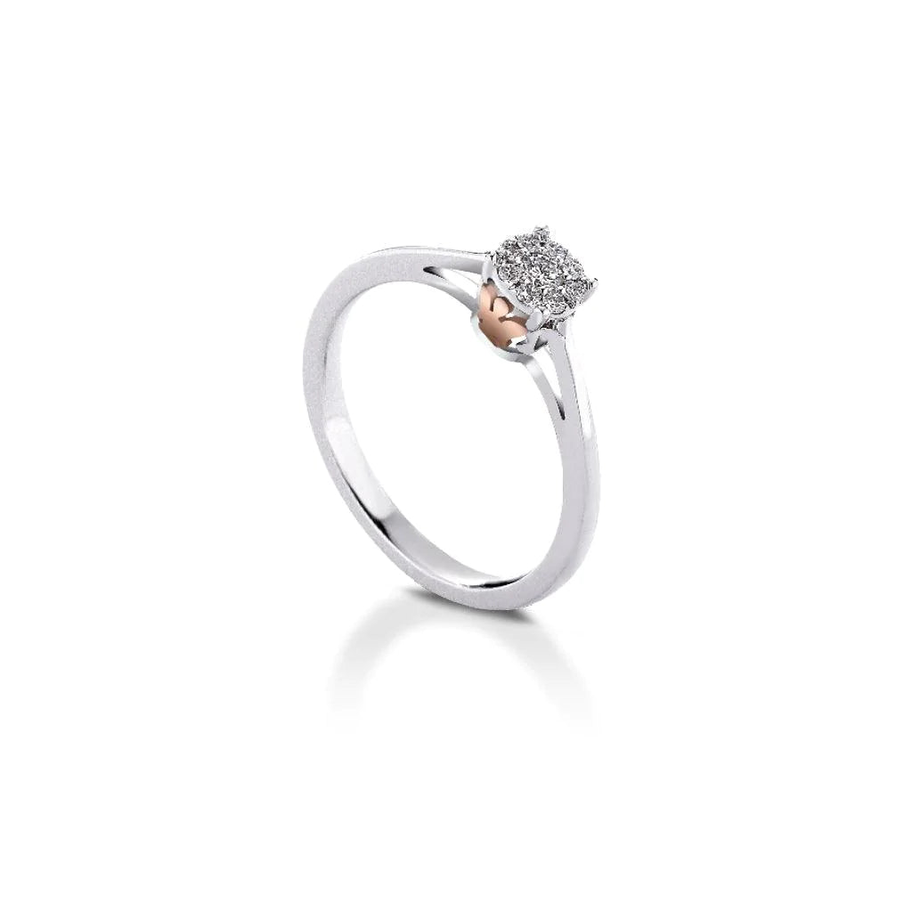 Anelli Donna Roberto Giannotti Oro 9 KT Diamanti Solitario Multipietra LUX04