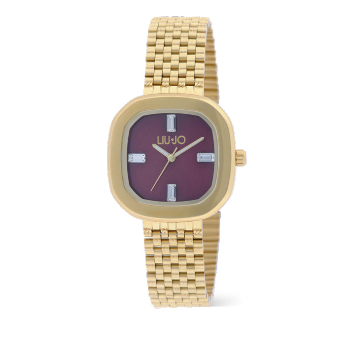 Orologio Donna Acciaio Liu Jo CHAINS ELISO Oro Vinaccia TLJ2778