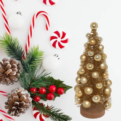 Albero Decostar Oro Altezza 32 cm 827433