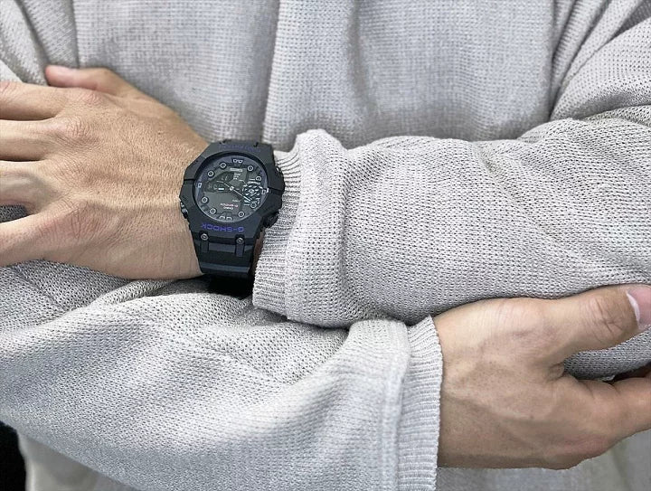 Orologio Uomo Casio G-SHOCK Quarzo Nero Fluorescente Viola GA-B001CBR-1AER