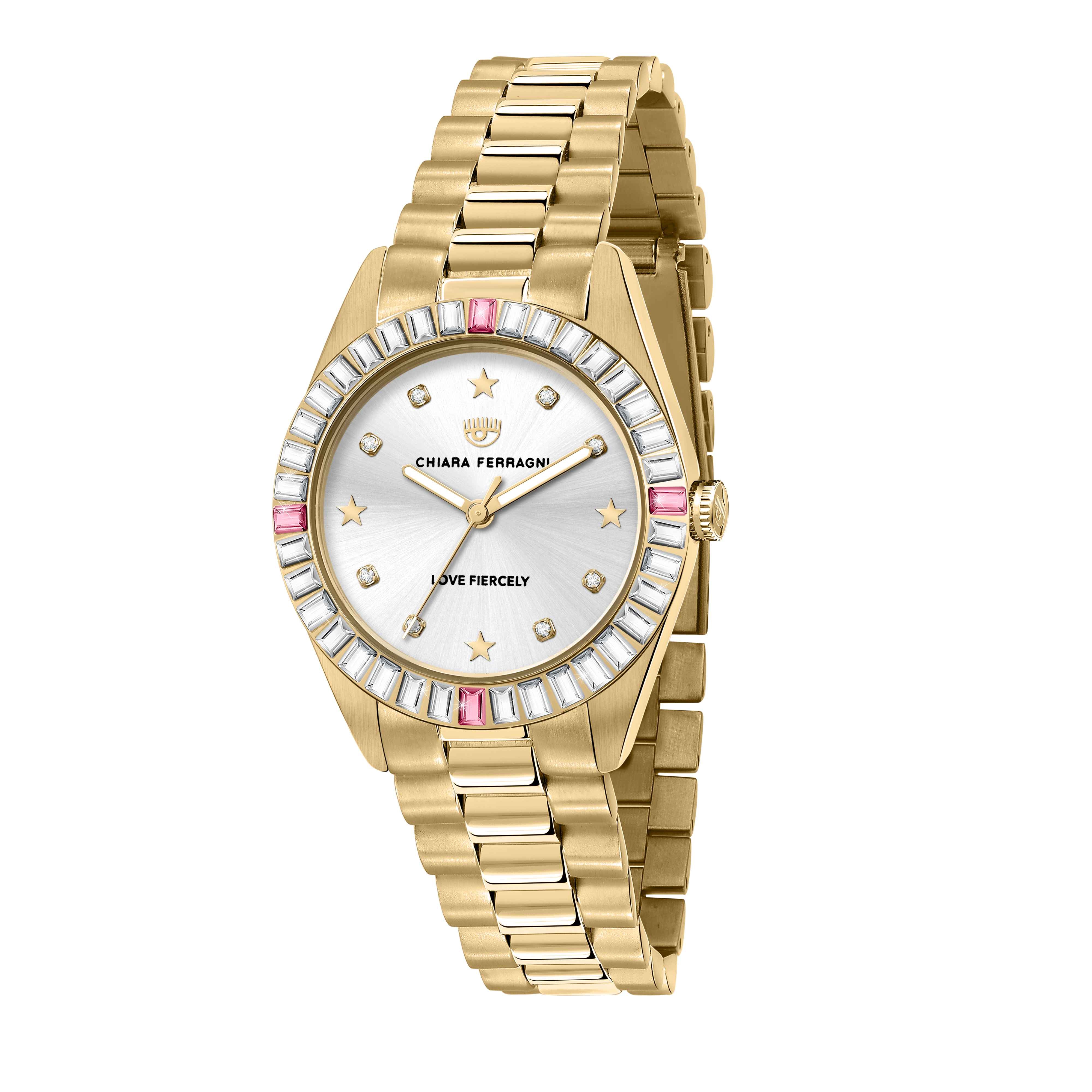 Orologio Donna Chiara Ferragni Quarzo Solo Tempo Acciaio Dorato