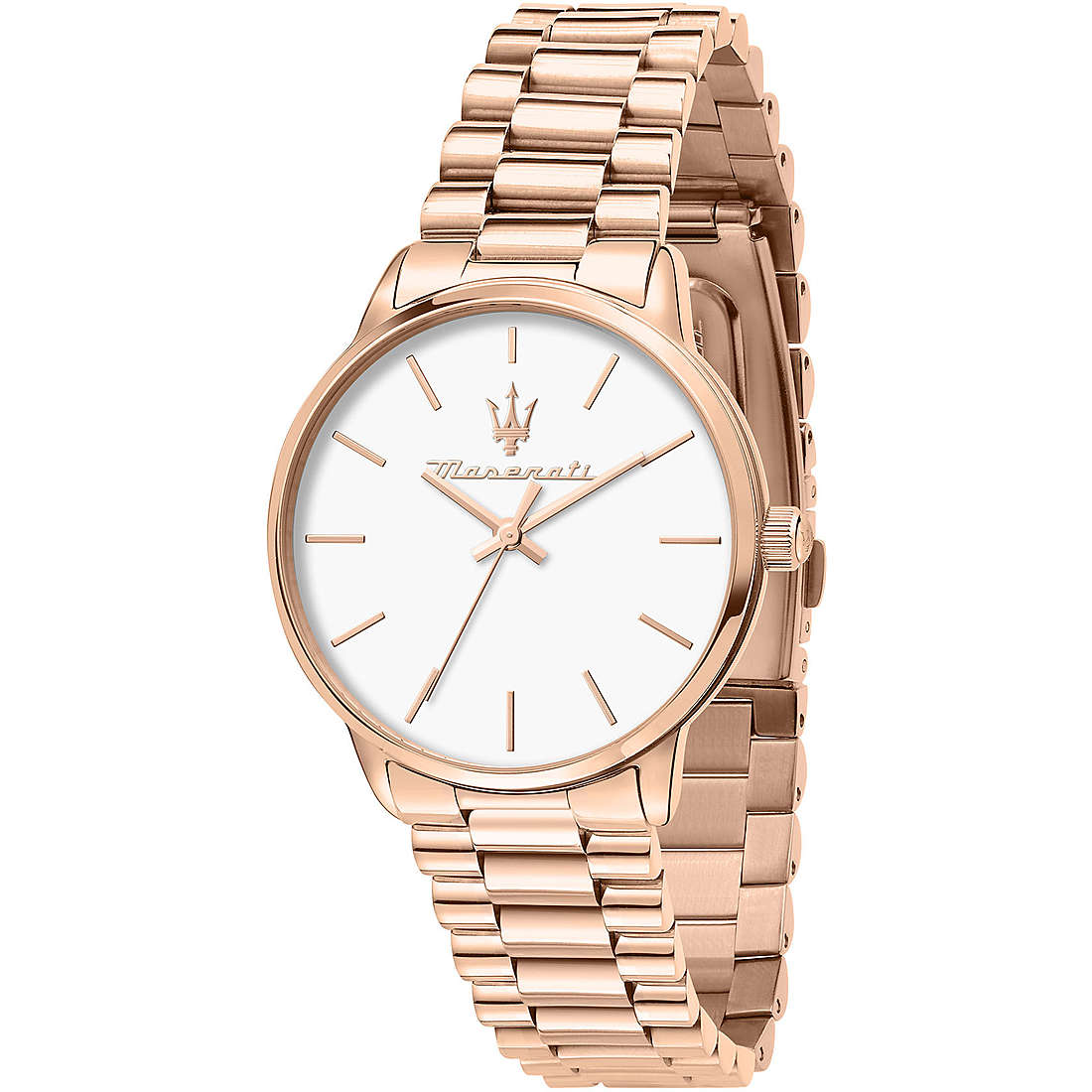 Orologio Donna Maserati Solo Tempo Acciaio Royale Oro Rosa Vetro Minerale R8853147506