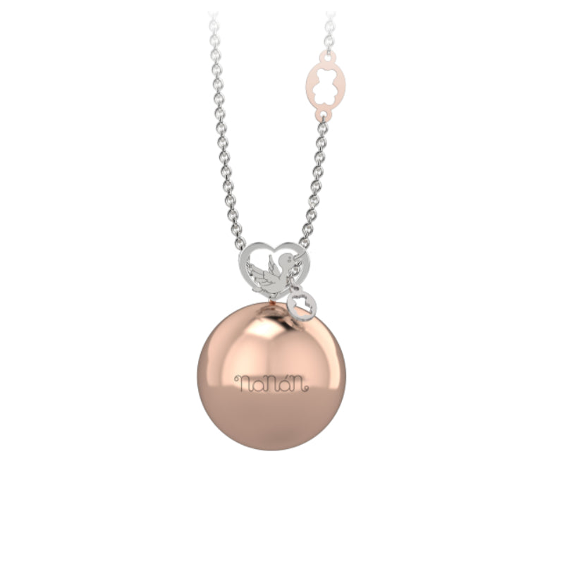 Collana Donna Nanàn Chiama Angeli Argento Rosè Oresetto NAN0091