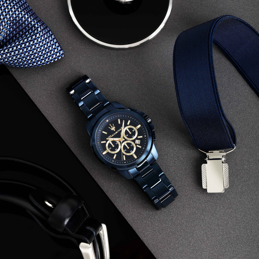 Orologio Uomo Maserati Acciaio Blu PVD Quarzo Cronografo Data R8873621040