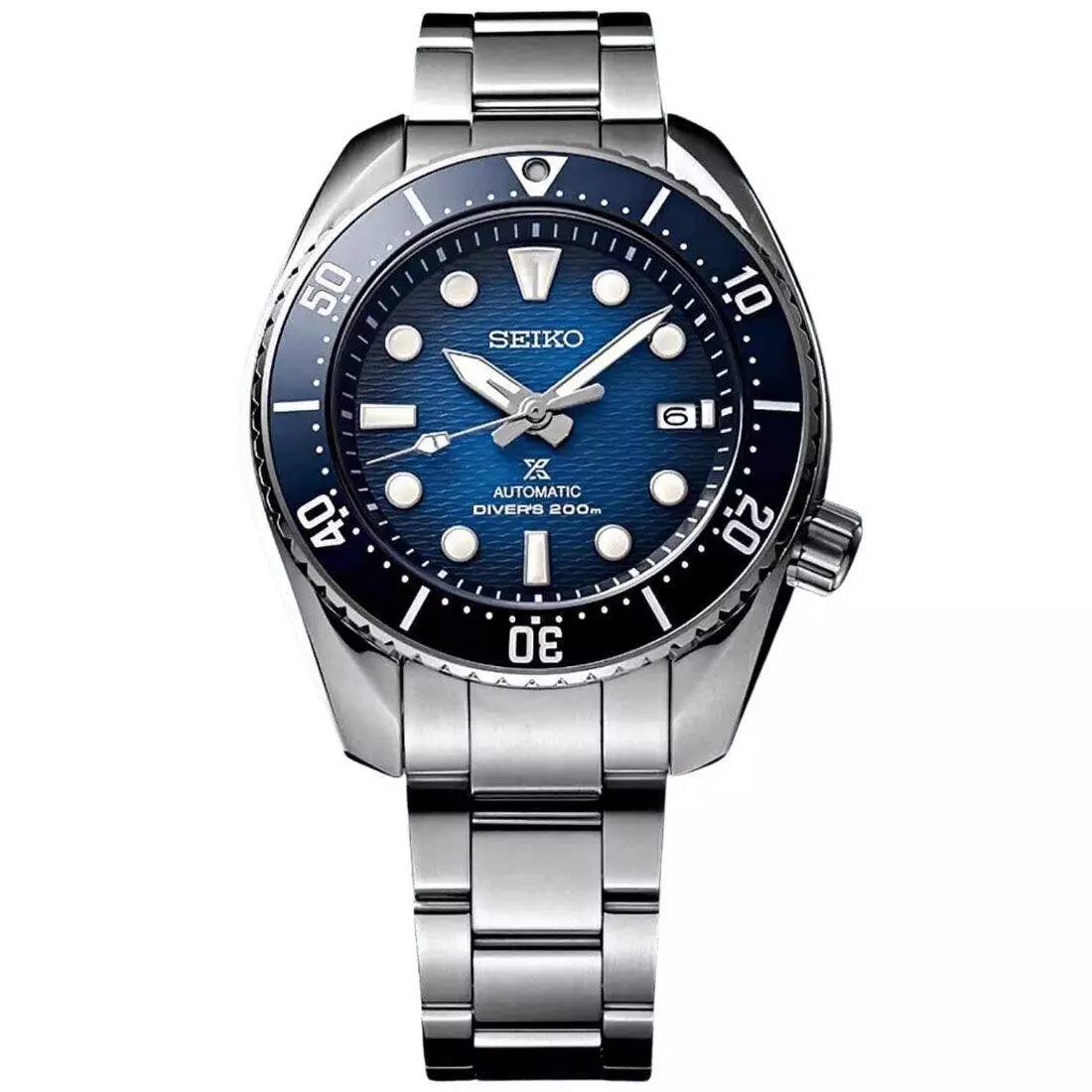 Orologio Uomo Seiko Prospex Automatico Premium Acciaio Data Nero SPB321J1