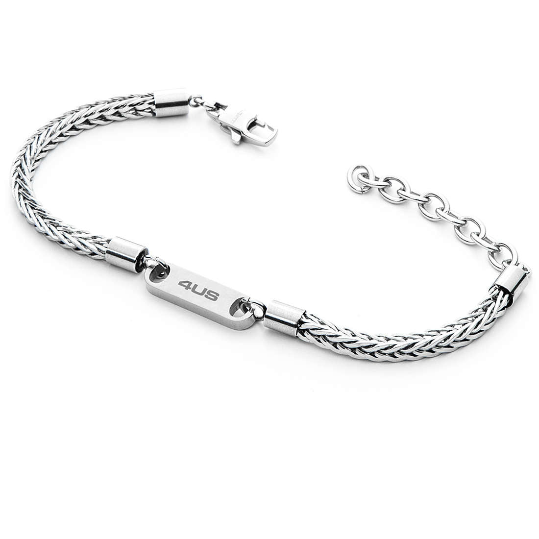 Bracciale Uomo 4US Cesare Paciotti Catena Acciaio Targhetta Lucida 4UBR5007