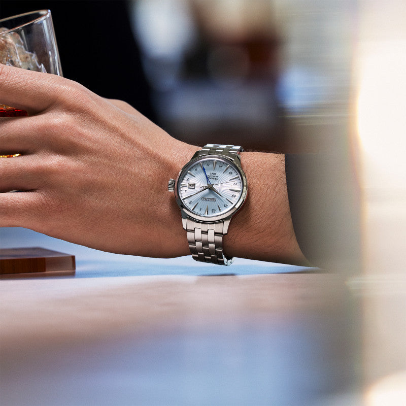 Orologio Uomo Seiko Presage Cocktail Sky Diving Azzurro GMT SSK037J1