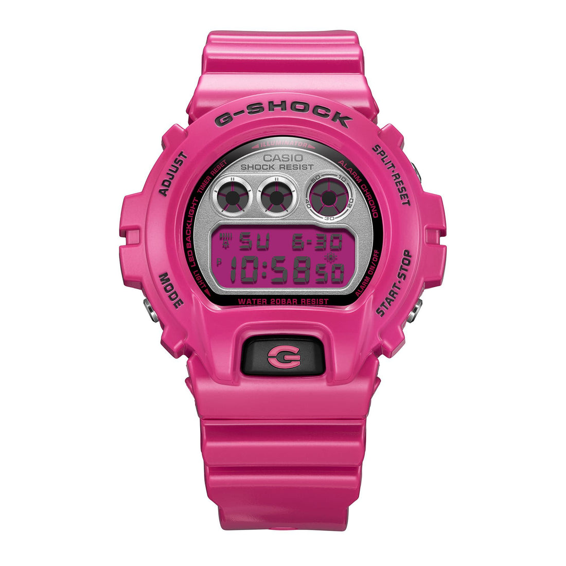 Orologio Unisex Casio G-SHOCK Quarzo Digitale Rosa Argento DW-6900RCS-4ER