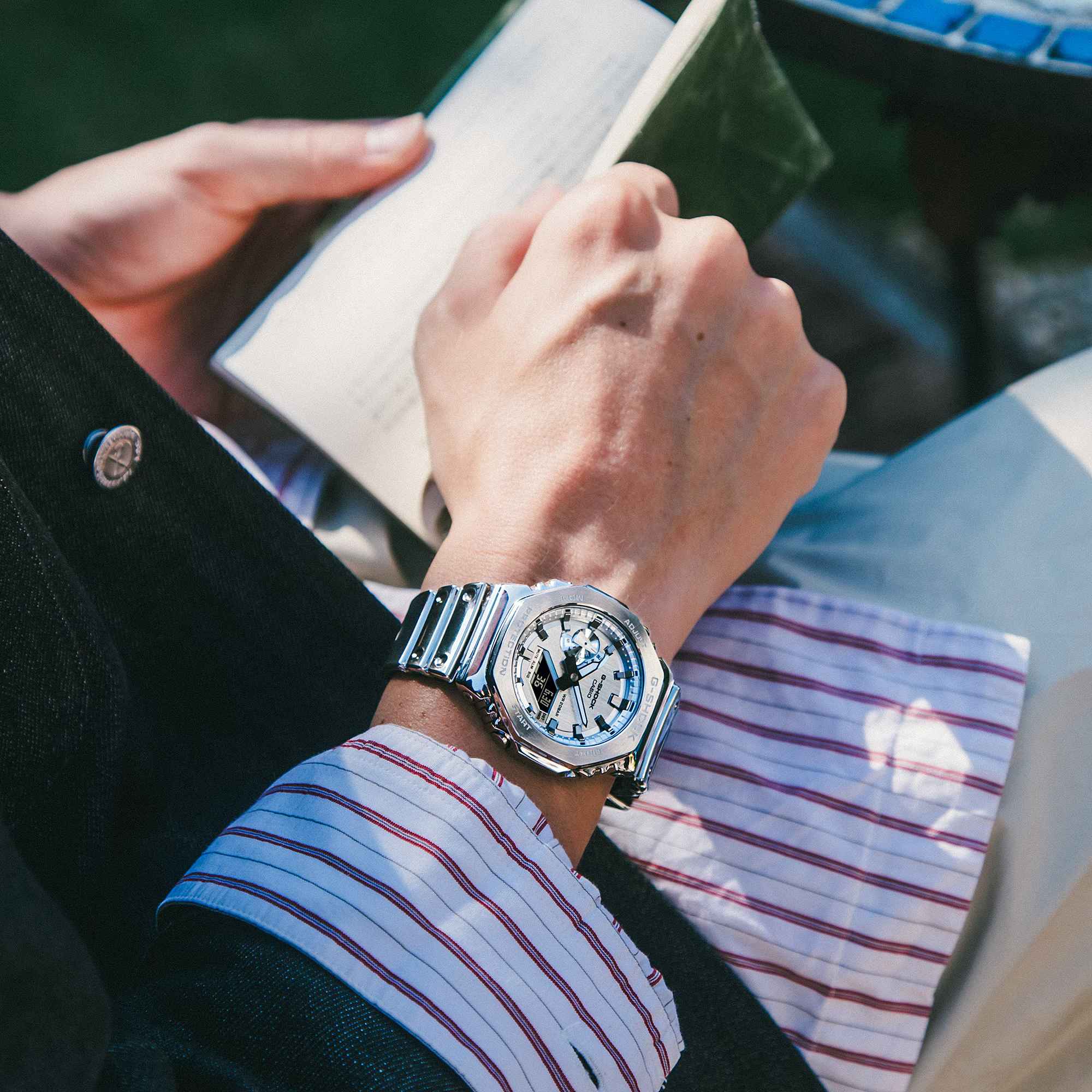 Orologio Uomo Casio G-SHOCK Resina Flex Argentata GM-2100YM-8AER