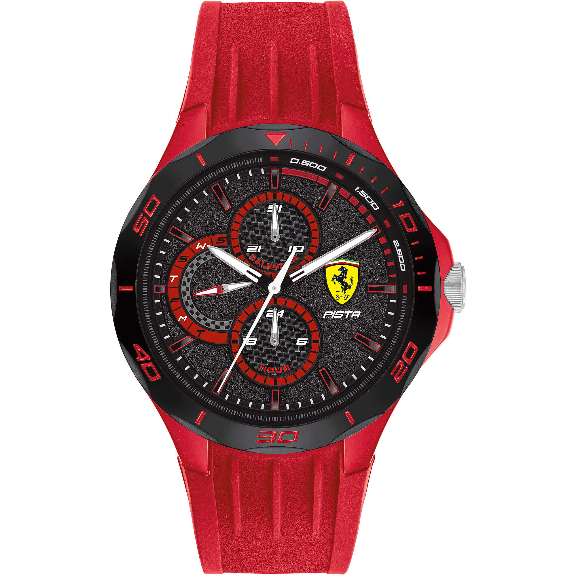 Orologio Uomo Ferrari Quarzo Solo Tempo Gomma FER0830723
