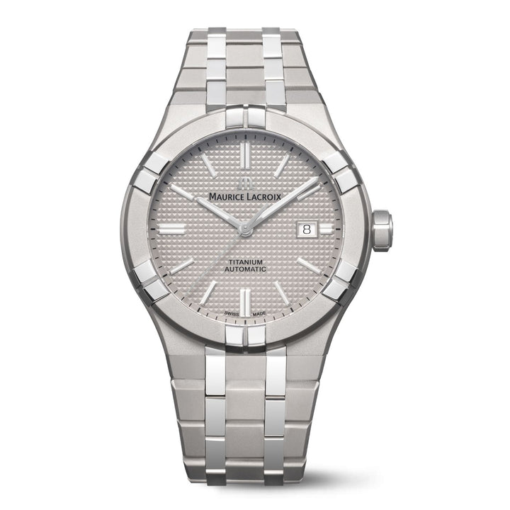Orologio Uomo Maurice Lacroix Aikon Data Automatico Titanio AI6008-TT032-230-1