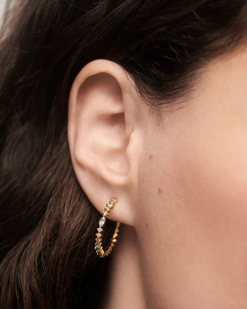 Orecchini Donna PDPaola Argento Dorata 925 CerchiA AR01-C78-U