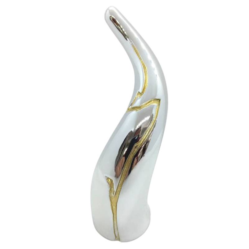 Corno Sequenze Kintsugi Argento Oro 33cm KN0193/3